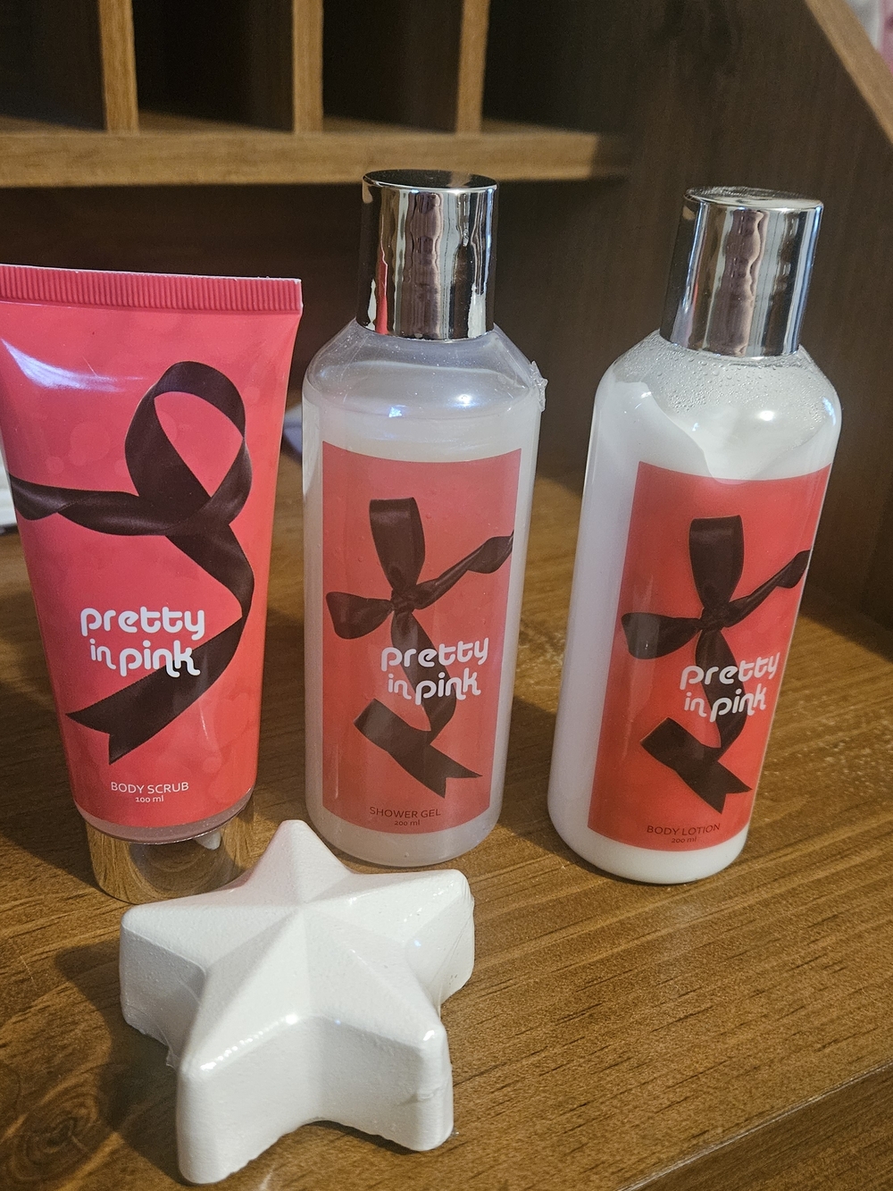 Pretty in Pink Bath Trio - Pink & Black Packaging